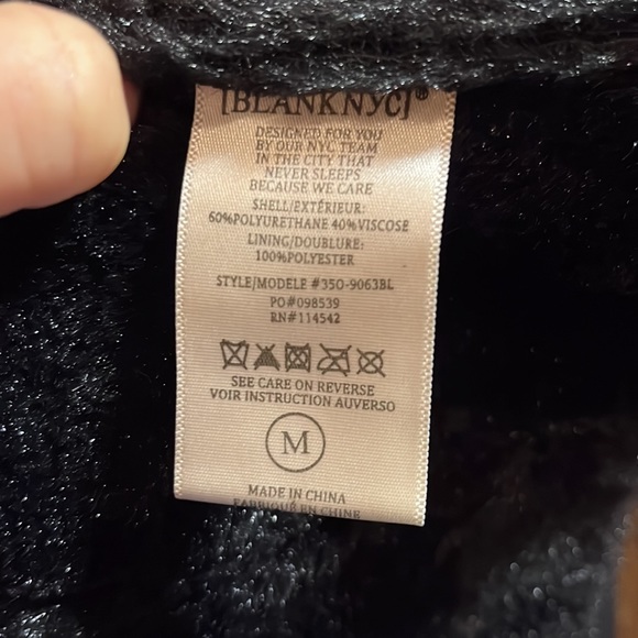 Blank NYC black faux leather vest - Picture 8 of 8